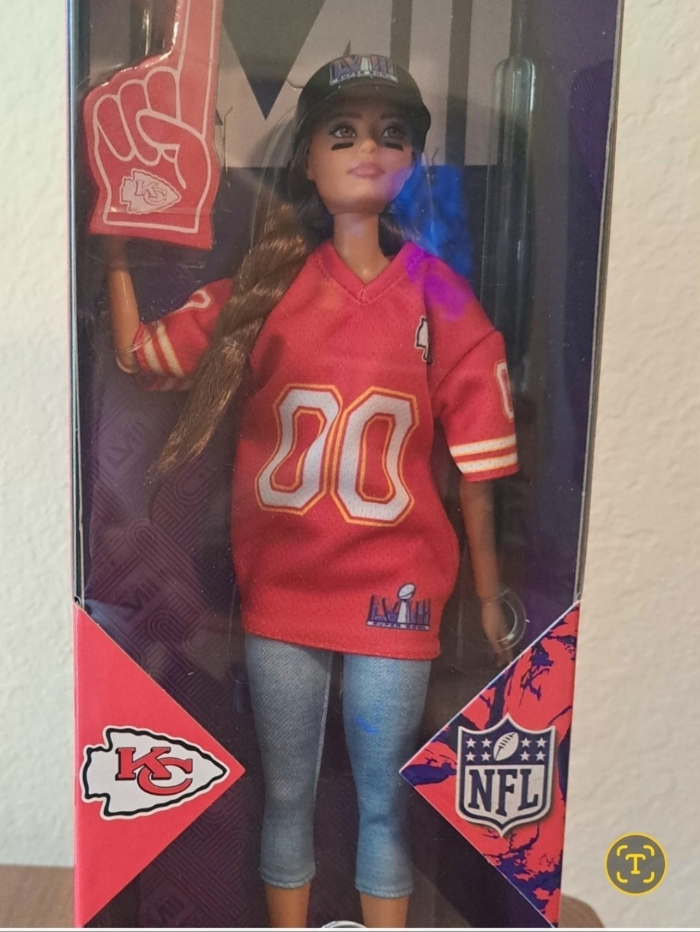 Barbie NFL Super Bowl 2024 Champion Doll